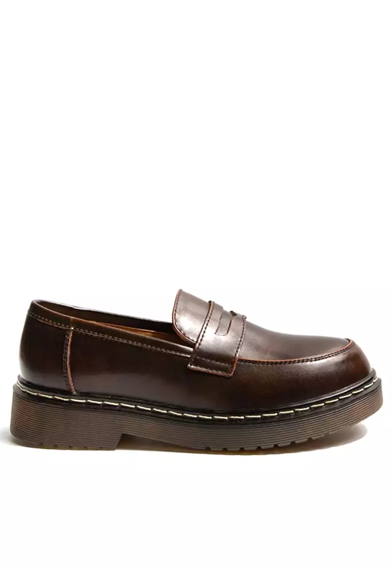 Discount on Twenty Eight Shoes  shoes - SKU: 3.5CM Leather Penny Loafers MZ606