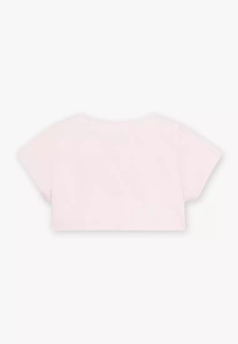 Soft pink cardigan with embroidery