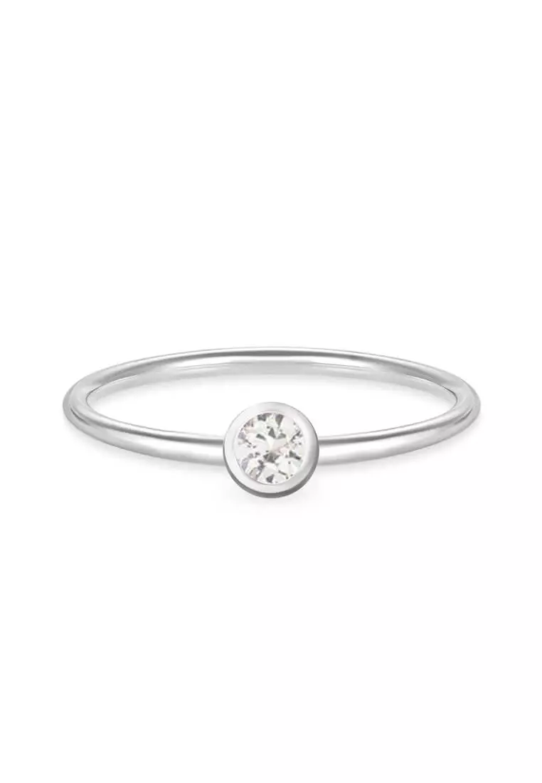 White sapphire top birthstone