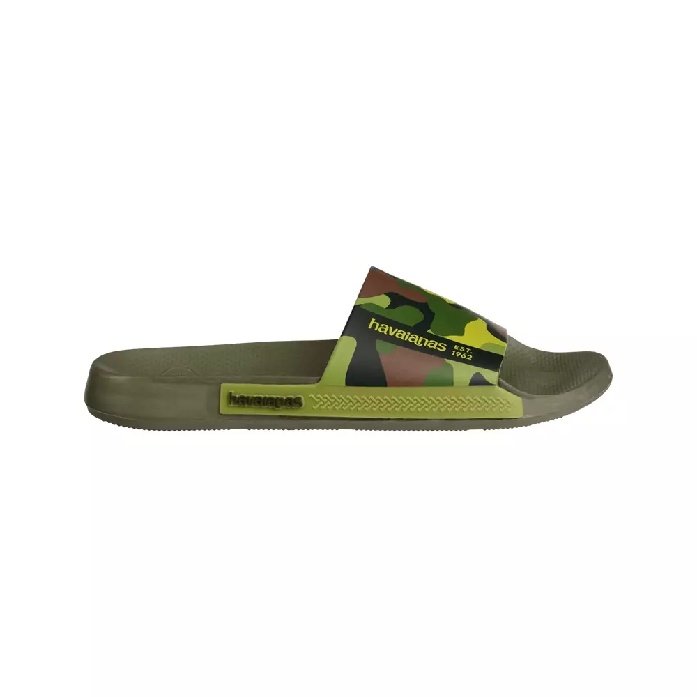 [ONLINE EXCLUSIVE] Havaianas Slide Classic Print 0869-Green - Sandal Pria