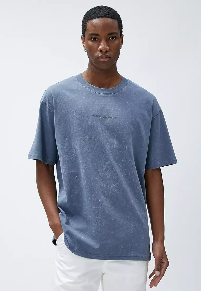 Buy KOTON Oversize T Shirt A Print Slogan Online ZALORA Malaysia