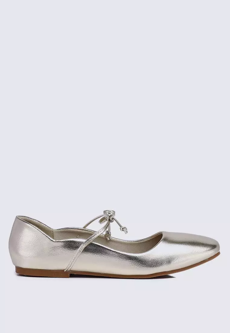 Discount on My Ballerine  shoes - SKU: My Ballerine Kelly Comfy Ballerina In Gold