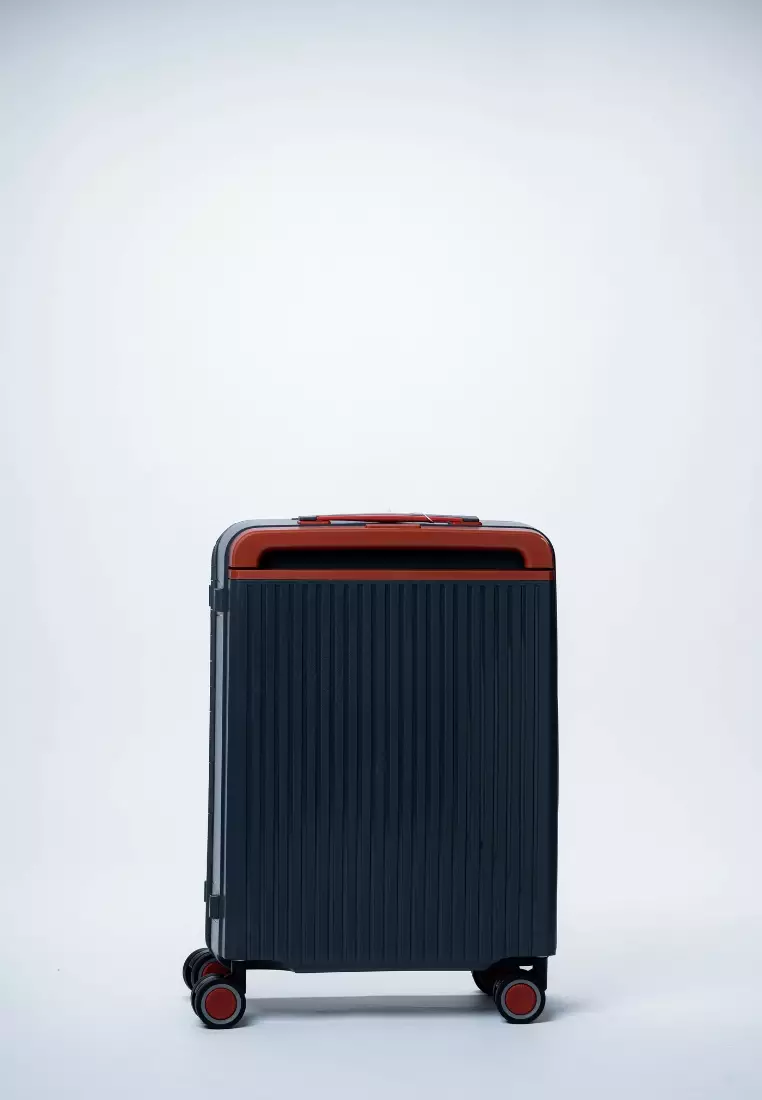 Gamma 20" Small Hard Case Zipperless Luggage Navy Blue