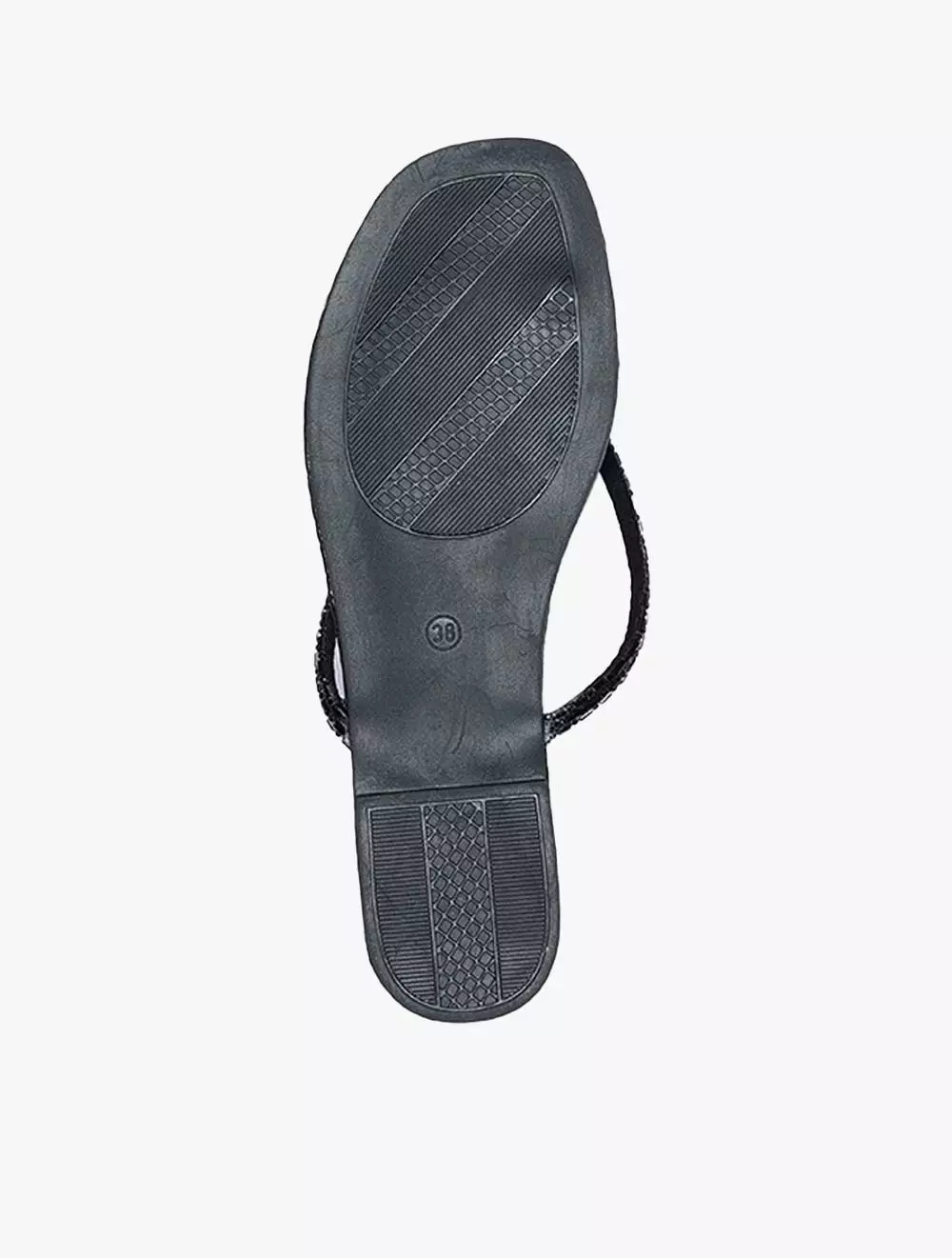 Payless Chrissie Womens Noble Thong Sandals - Black_05