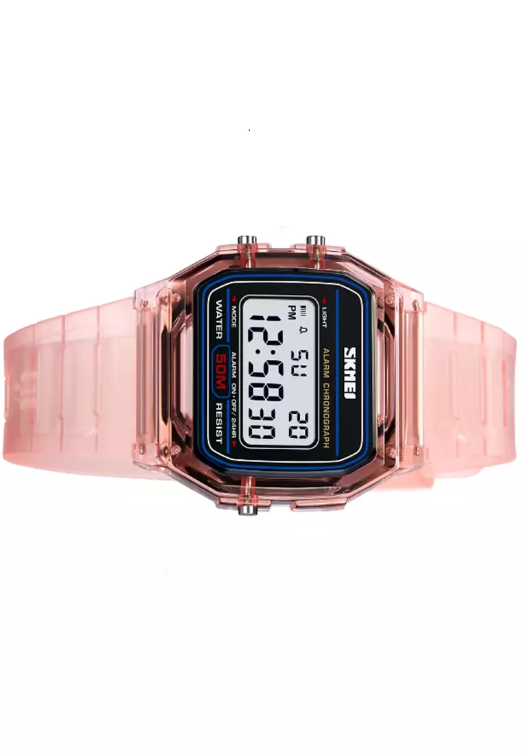 Jam Tangan Digital Pria Waterproof Many Function Strap Tali Material TPU DV45 ORIGINAL