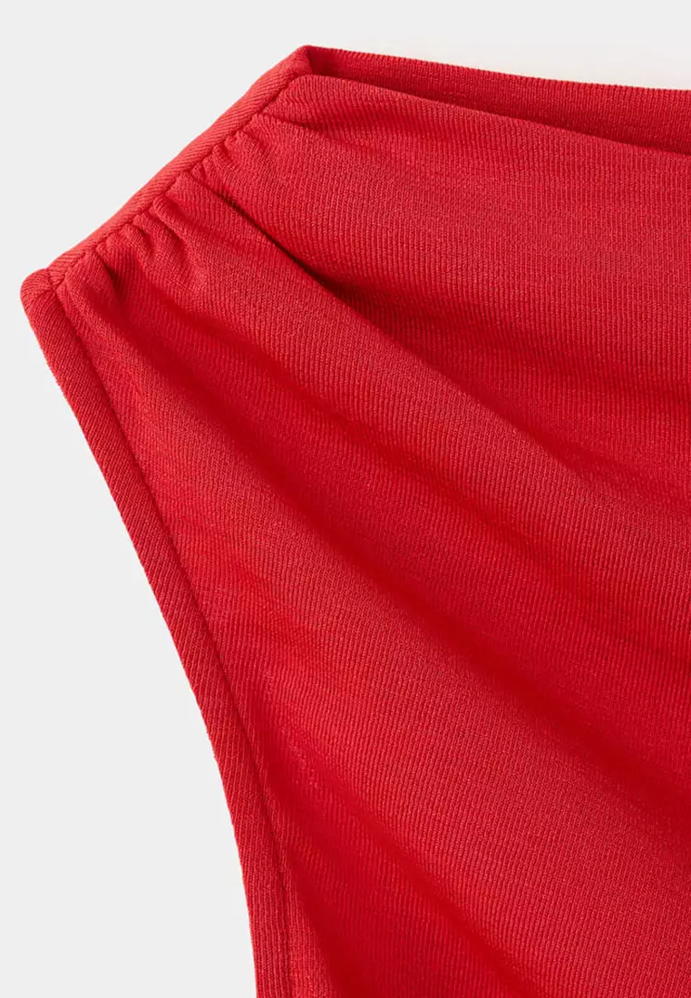 Asymmetric Ruched Top