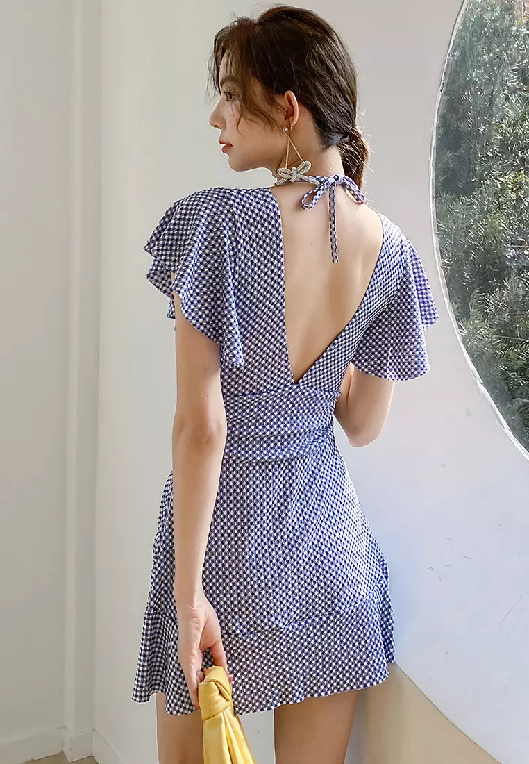 Buy Its Me Retro Checkered One-Piece Swimsuit 2025 Online ZALORA