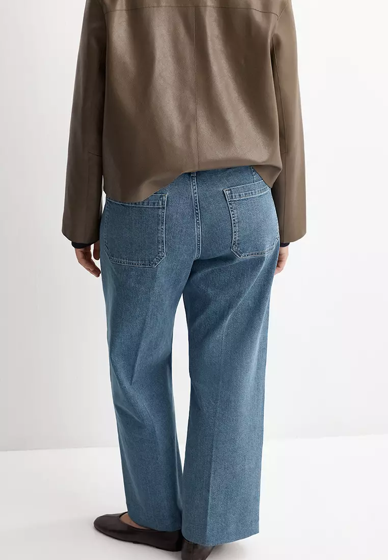 Wide Leg Jeans With Pockets