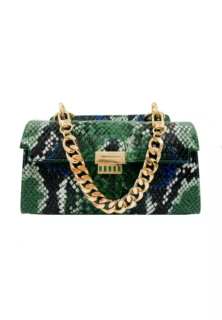 Buy PLAYNOMORE PLAYNOMORE Micro Baguette Bag Green Phython 2024