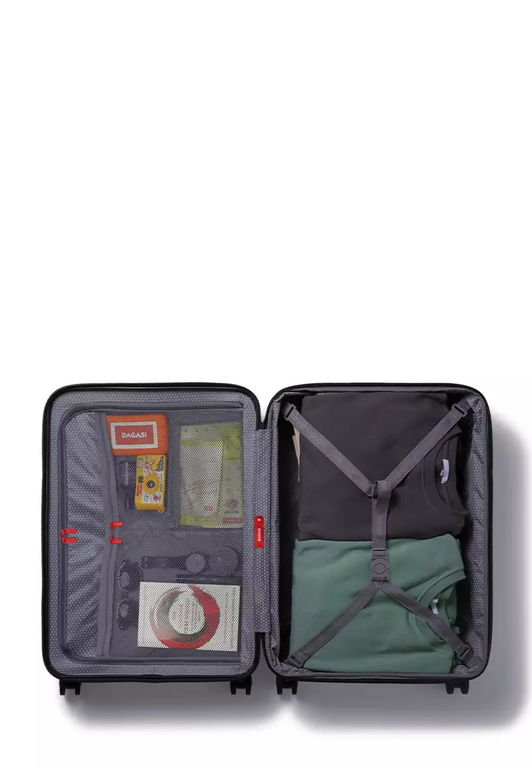 Bagasi GILI Koper Hardcase Cabin/21 Inch – Black