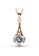Krystal Couture gold KRYSTAL COUTURE Pendulum Pendant Necklace Embellished with Swarovski® crystals-Rose Gold/Clear 2C316ACB1757C8GS_1
