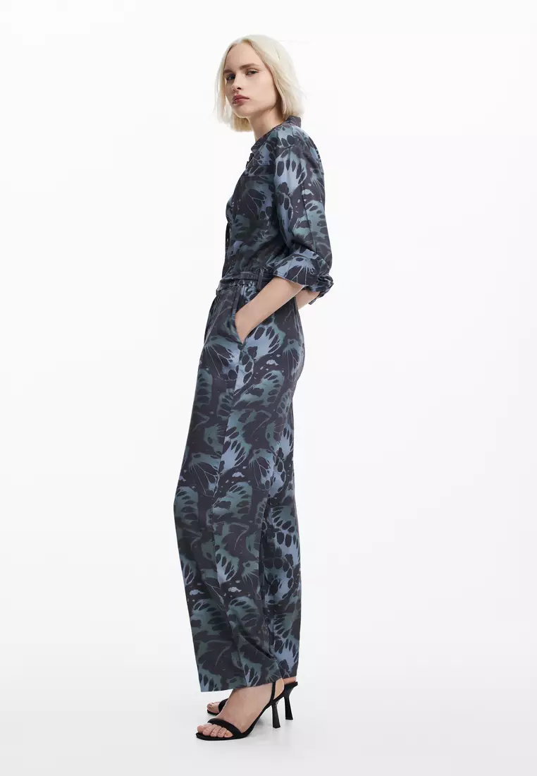 Desigual Woman Flowy printed jumpsuit.