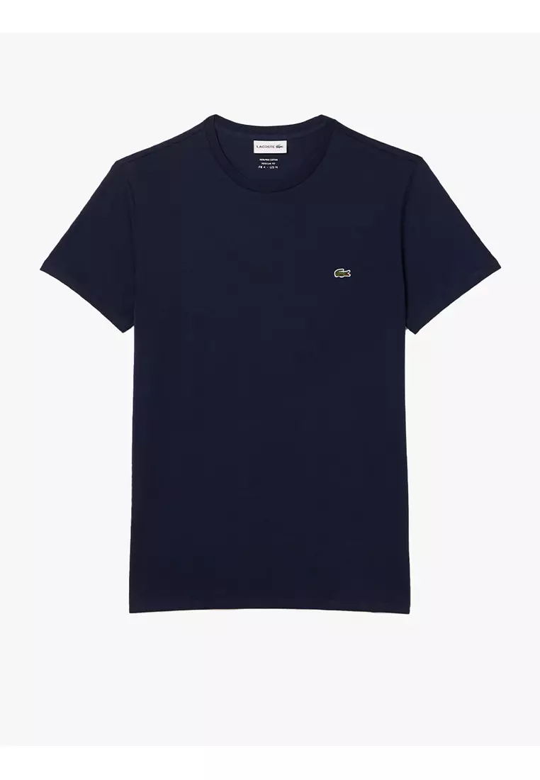 Regular Fit Pima Cotton Jersey T-shirt - BLUE
