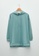 LC WAIKIKI green Hooded Plain Long Sleeve Women's Sweatshirt Tunic D070FAA398E913GS_1