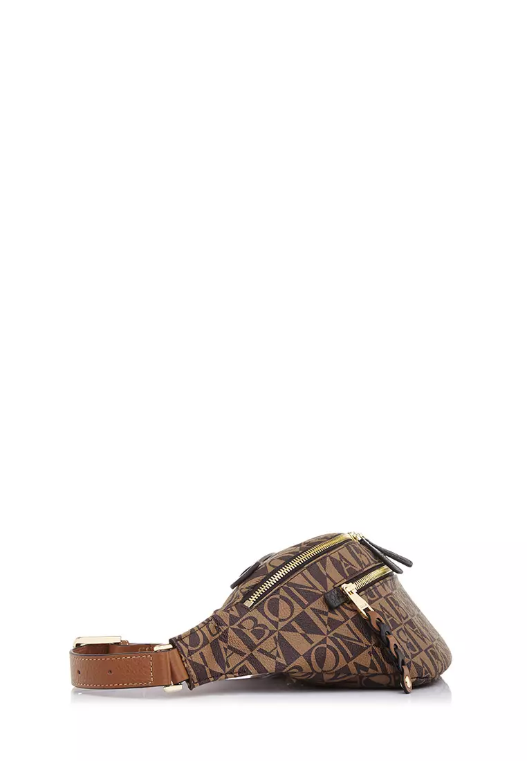 Buy BONIA Black Monogram Waist Pouch 2024 Online ZALORA Philippines