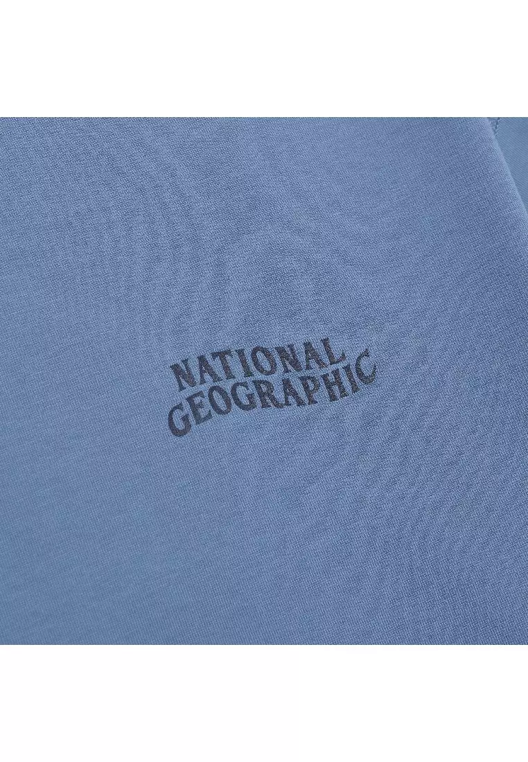 男女同款AVIS AEROSILVER圖案半寬鬆拼接細節短袖T恤