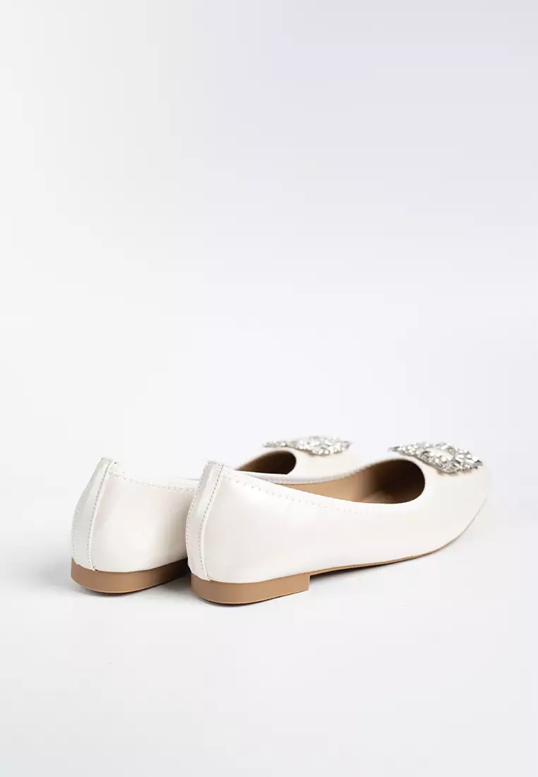 Agness Rhinestone Ballerina Flats