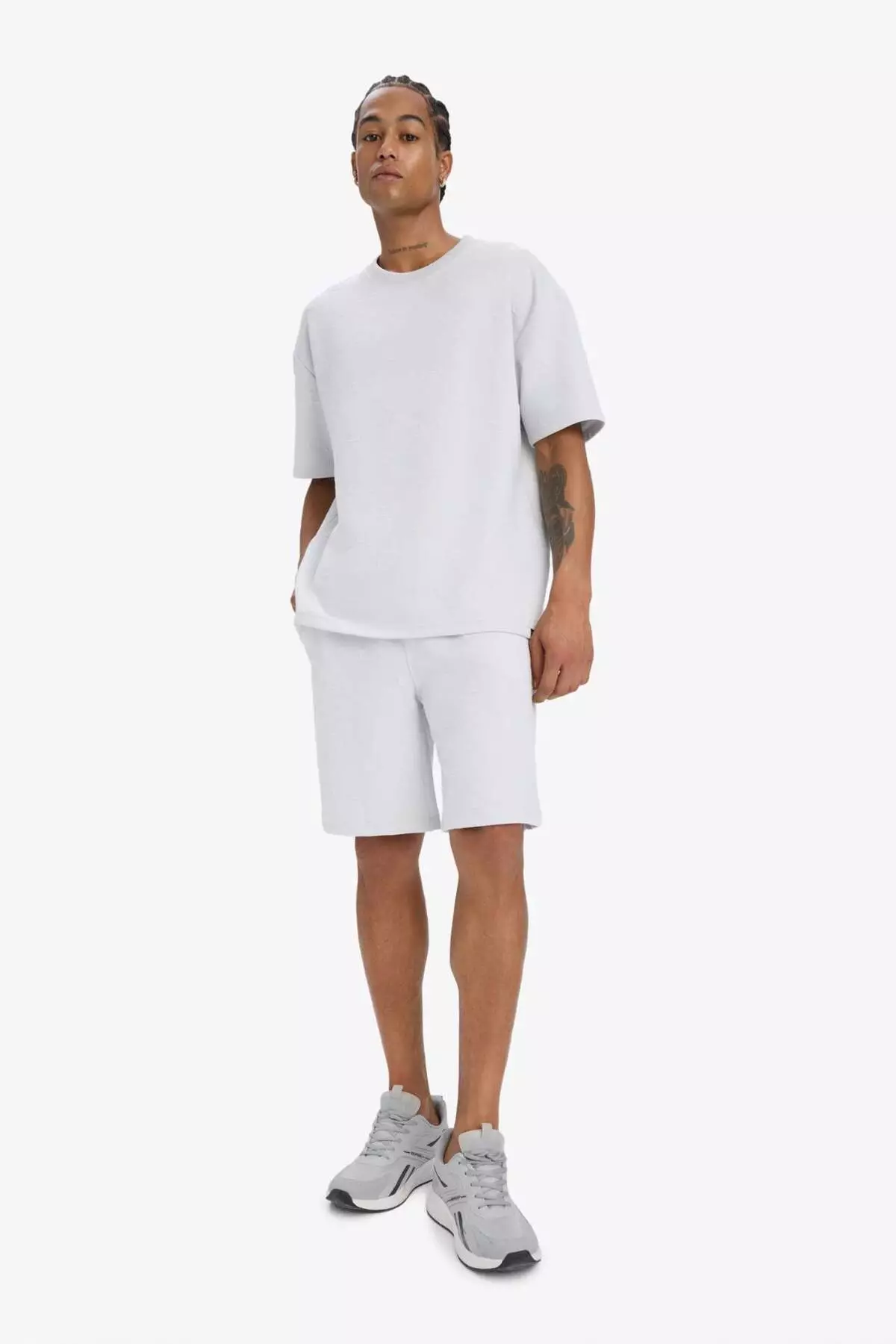 Defactofit Quick Dry Stretch Fabric Standard Fit Sportsman Short Leg Shorts E2438Ax25Sm