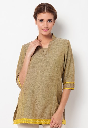 A&D MS 678 Tunic 3/4 Sleeve - yellow