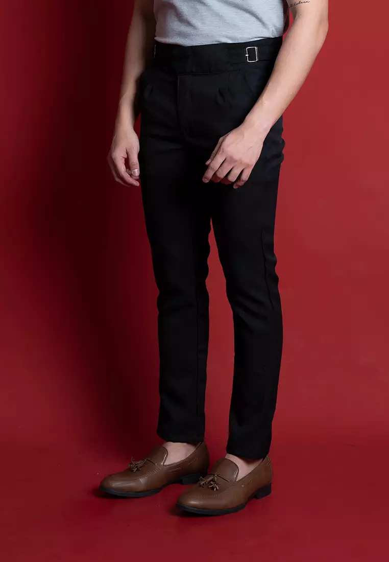 Houseofcuff Celana Panjang Formal Gurkha Pants High Waist Hitam