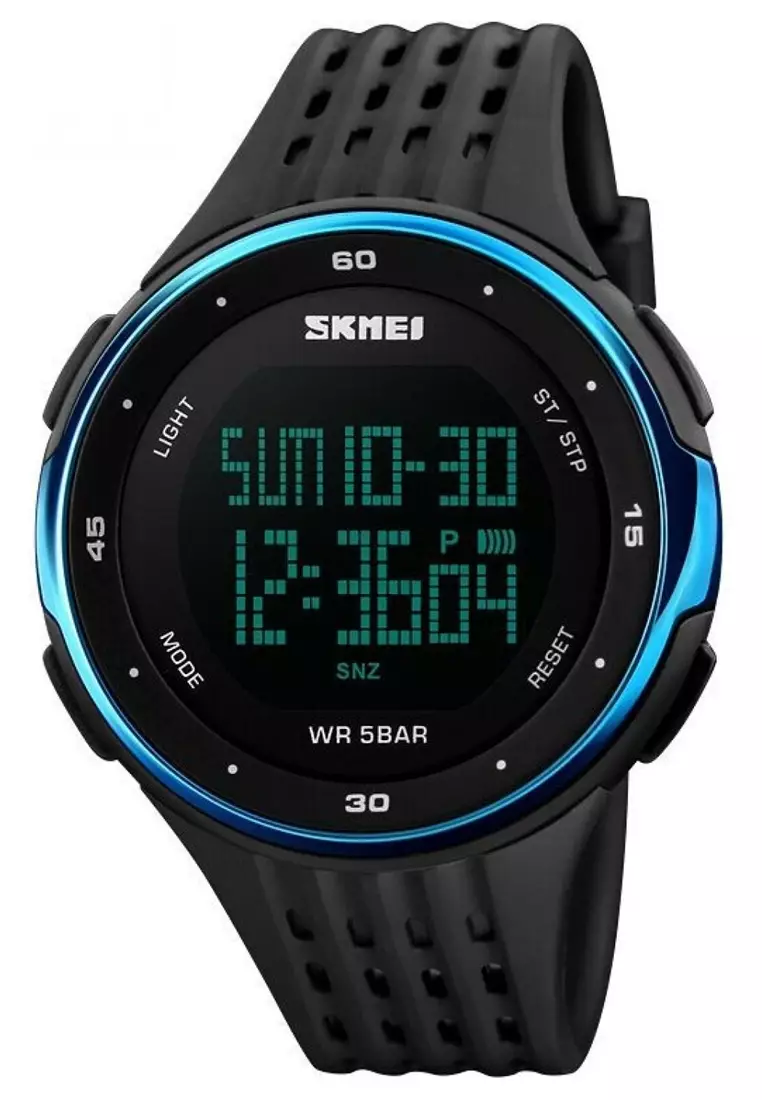Jam Tangan Digital Pria LED Afterglow Waterproof Silicon Strap IO99 ORIGINAL