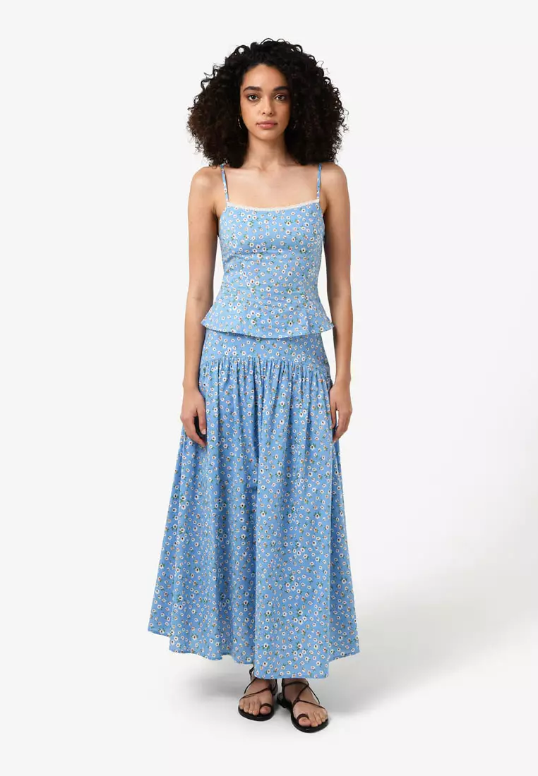 Alisa Gathered Full Skirt