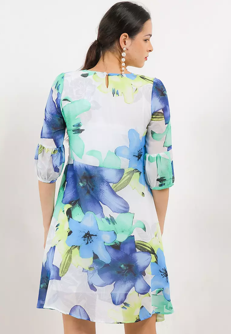 Chanira Kaira Dress-White Multi