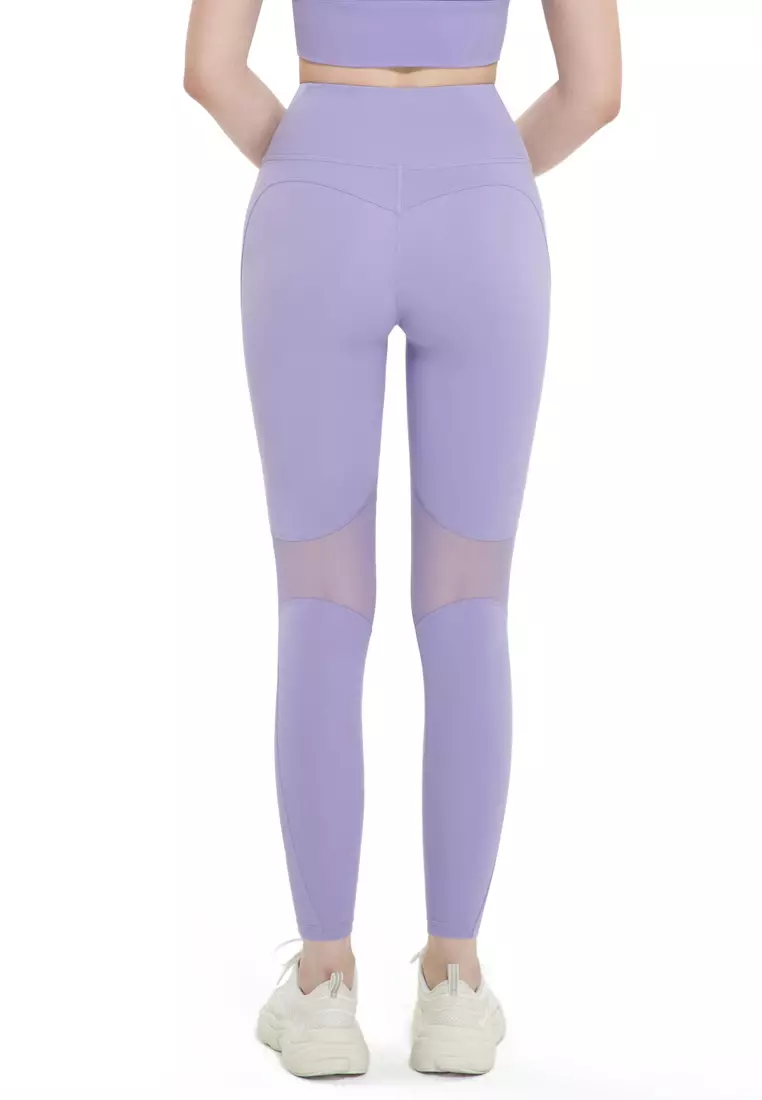 Purple discount mesh leggings