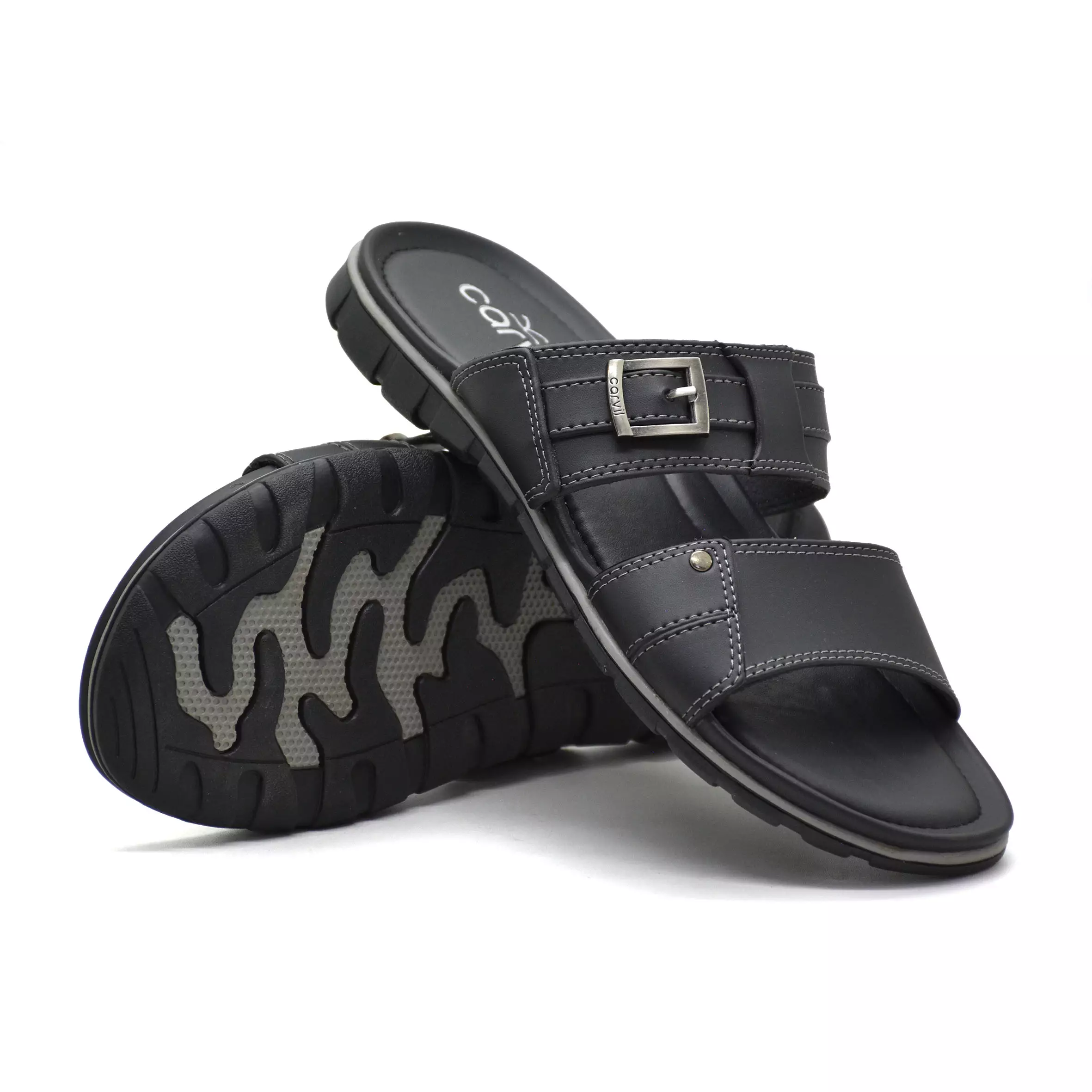 Carvil Sandal Pria Roma-02 M Black