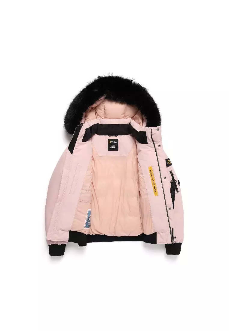 女裝TARUGA毛邊連帽羽絨外套