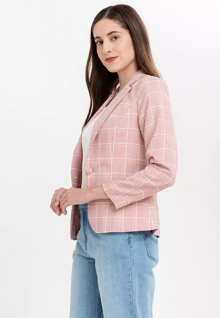 Checkered Blazer