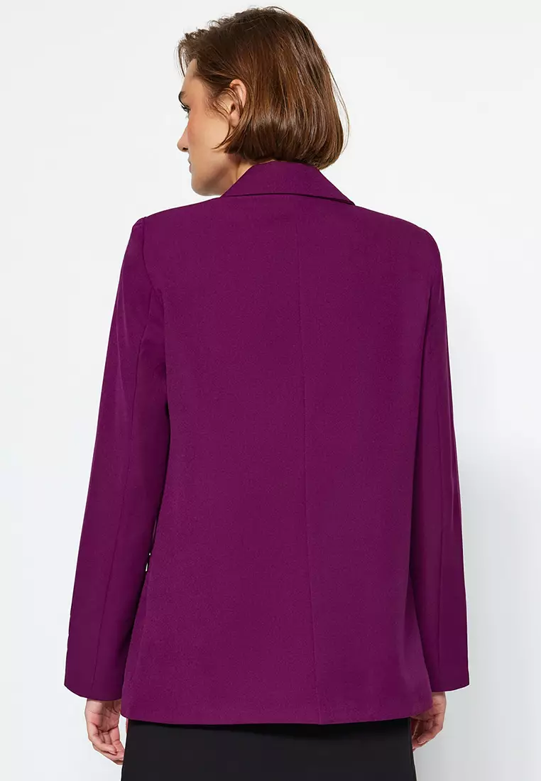 Lining Detailed Blazer Jacket