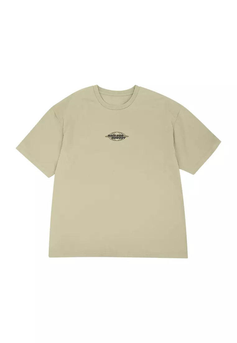 Men's Graphic Oversize T-Shirt "Wait For Nobody"