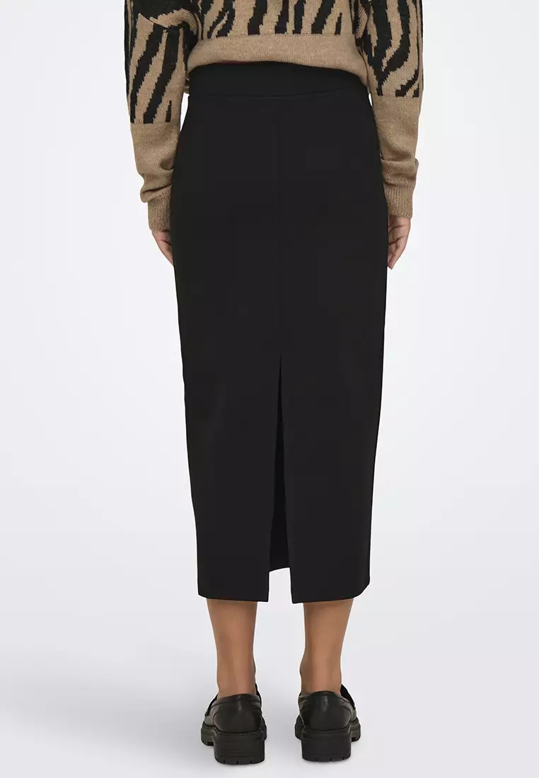 Tia Long Slit Pencil Skirt