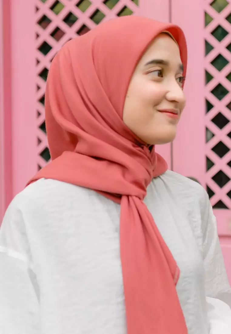 Yana Voal Square Rapture Rose