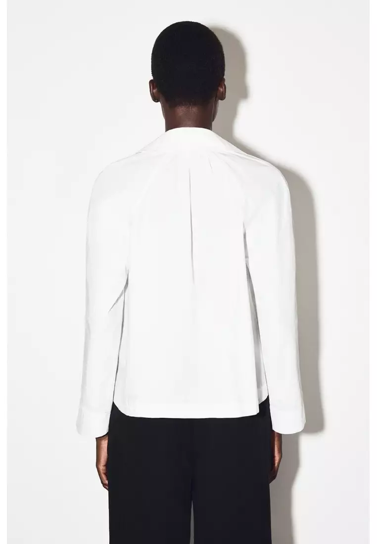 GATHERED PIMA COTTON SHIRT