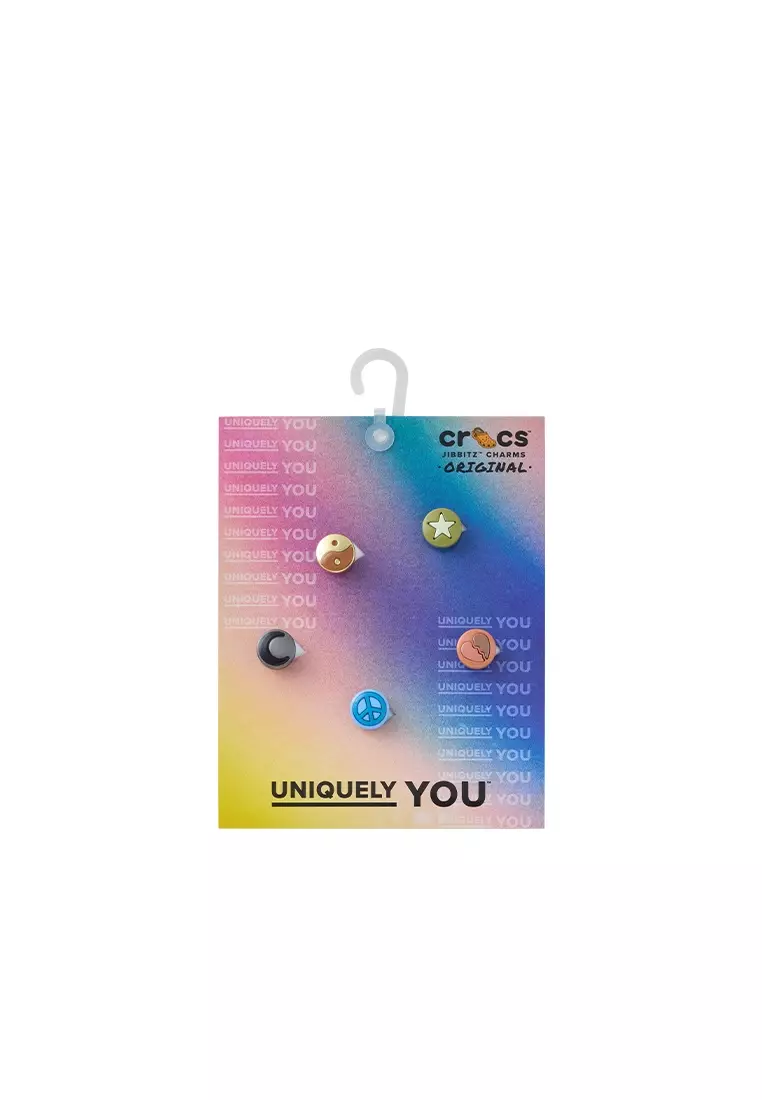 Jibbitz™ Charm Metallic Icons 5 Pack