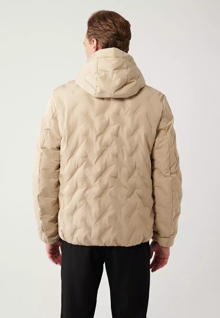 連帽防潑水防風羽絨外套