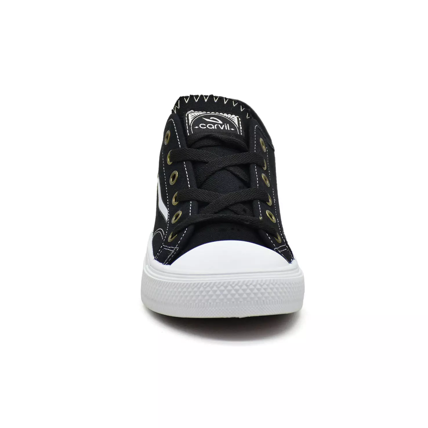 Carvil Sepatu Pria Saga Low Black/White
