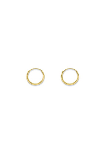 網上選購studdedheartz 金色簡約12mm 迷你幼耳圈耳環21系列 Zalora香港