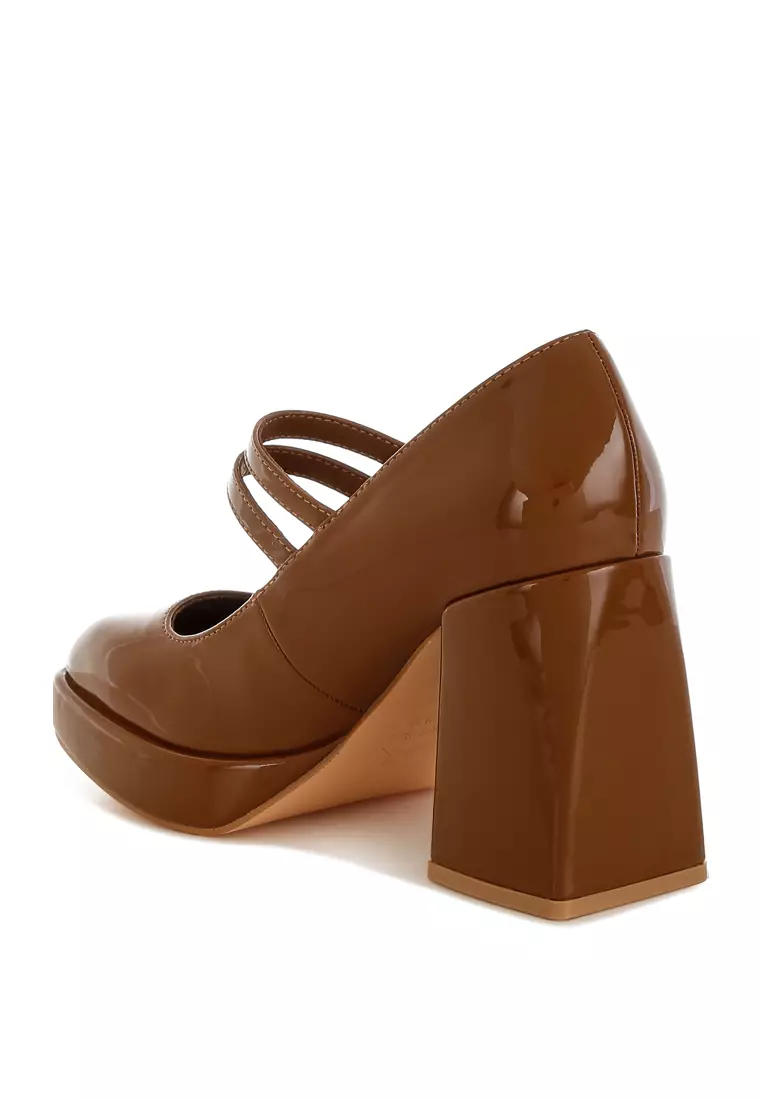 Sandal Mary Jane Tali Ganda Warna Coklat