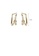 Glamorousky white 925 Sterling Silver Plated Gold Simple Temperament Line Double Layer C Geometric Stud Earrings with Cubic Zirconia CC2DAAC22C0DCBGS_2