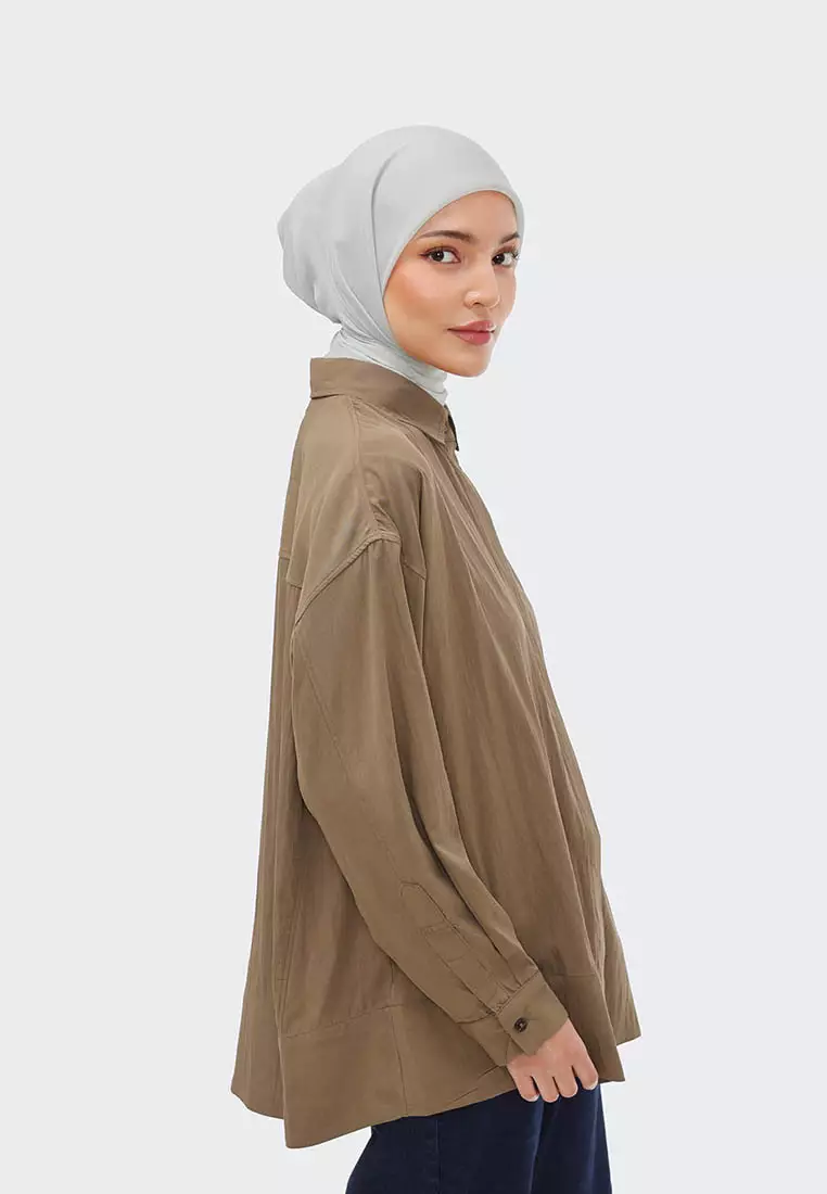 Ria Miranda Dark Olive Adina Shirt