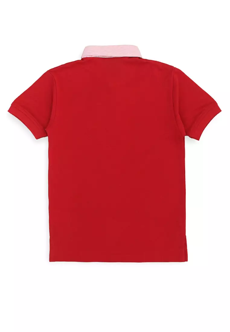 Polo Shirt/ Kaos Polo Anak Laki/ Donald Duck Look Style Red