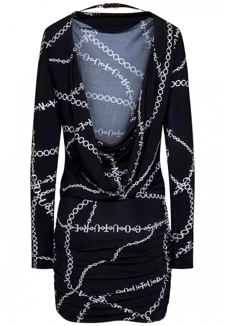 long sleeve versace dress