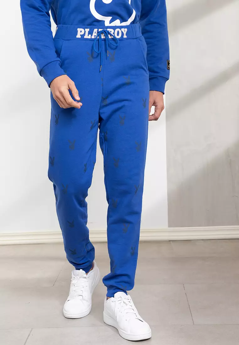Men s Surf The Web Playboy 70th AOP Bunny Head Jogger Pants