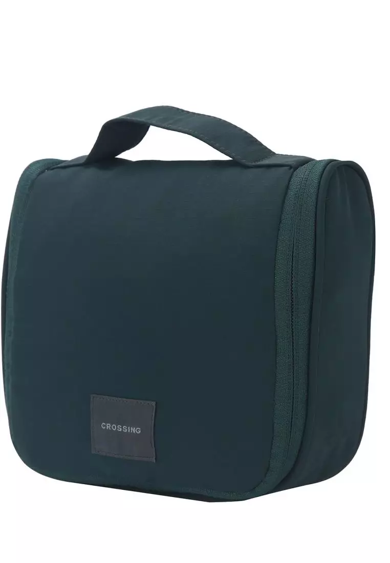 Crossing Waterproof Ripstop Nylon Hanging Toiletry Kit - Forest Green