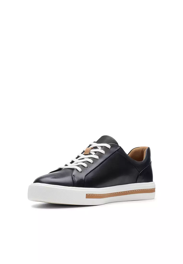 Un Maui Lace Black Leather Womens Sport Shoes