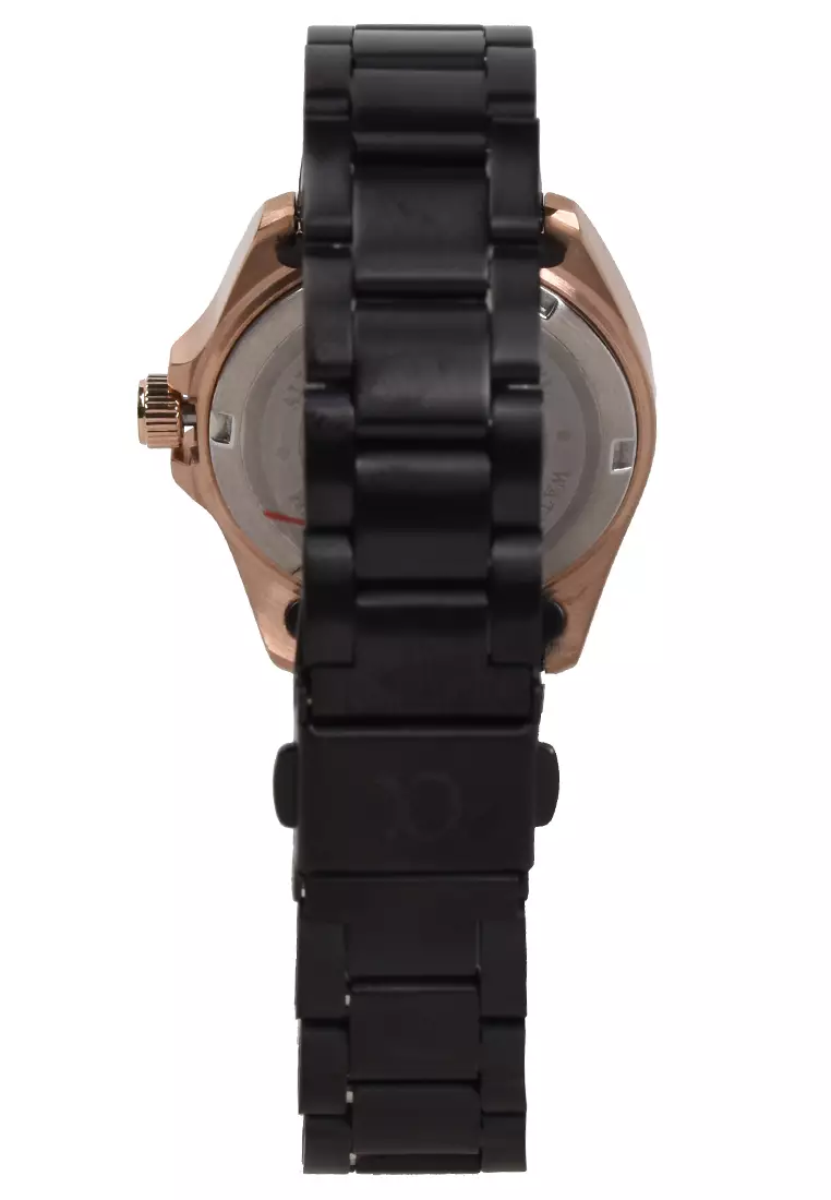 Alfa - Jam Tangan Wanita - Rosegold - Black Stainless Steel Bracelet - 99106L-A