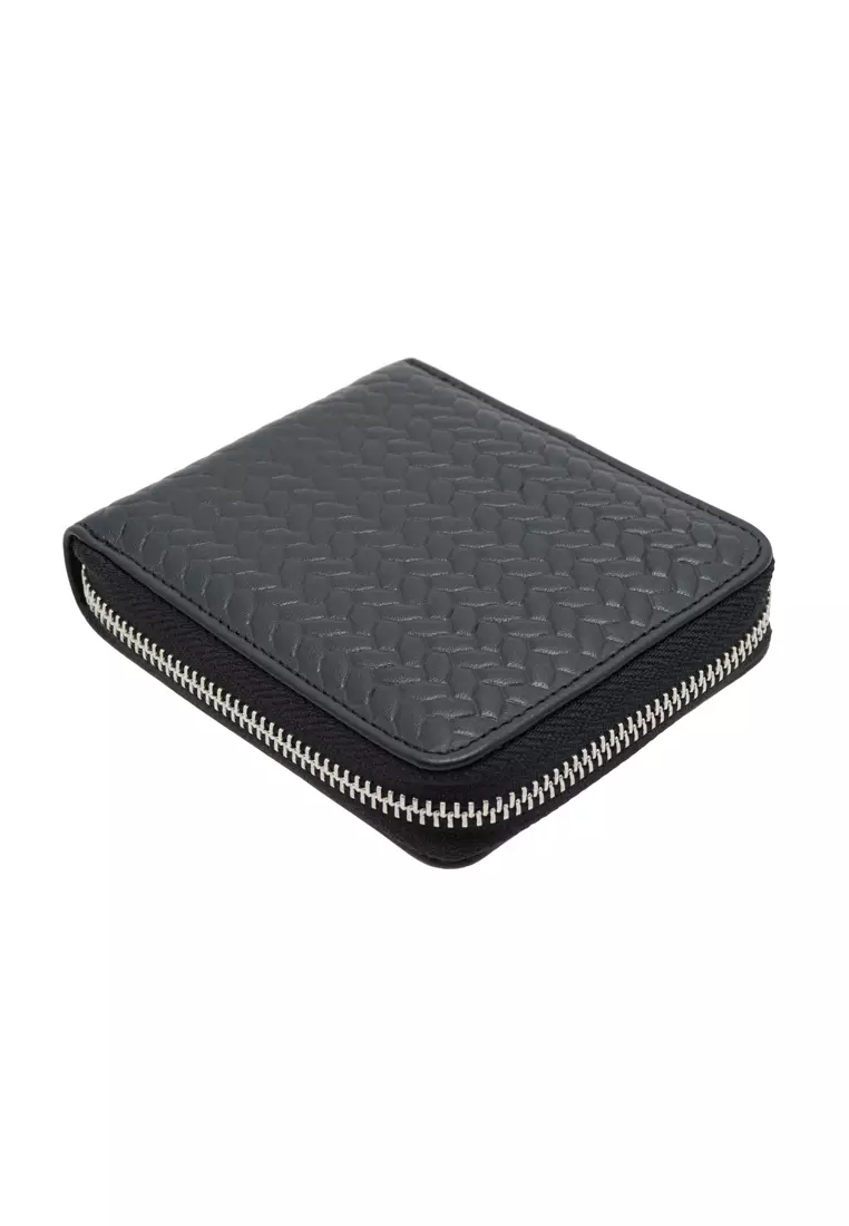 Mens Cow Leather Multi Card Zipper Wallet PWB 30368